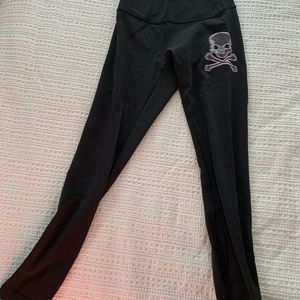 Lululemon wunder under hr 7/8 dizzy skull black